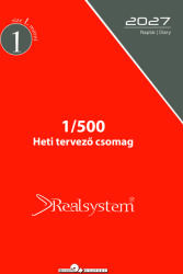 Realsystem 2027 évi, heti beosztású éves utántöltő csomag - RS500L, Krém (Chamois)