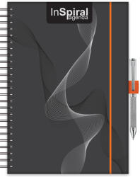 Dayliner InSpiral, A5 heti beosztású agenda, Fekete-Narancs