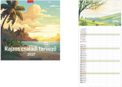 TopTimer Rajzos családi tervezőnaptár 2027