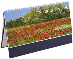 TopTimer Nemzeti park, képes álló csonkalapos asztali naptár T054, Kék