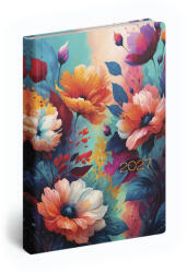 Realsystem Fiestina, B6 heti beosztású zsebnaptár, Floral
