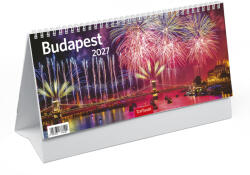 TopTimer Budapest, képes álló papírtáblás asztali naptár T066