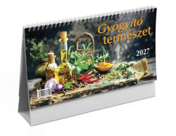 TopTimer Gyógyító természet, képes álló papírtáblás asztali naptár T058