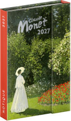 Realsystem Claude Monet, mágnessel záródó heti beosztású naptár 2027, 11x16 cm