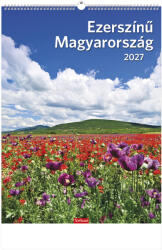 TopTimer Ezerszínű Magyarország, képes falinaptár 2027