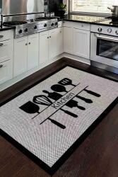 Decomia Home Washable Non-Slip Easy Clean Pet Friendly Printed Area Rug, Carpet & Kitchen Rug, Kitchen Decor 120x180 - example - 116,60 RON Covor