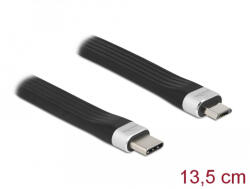 Delock USB 2.0 FPC lapos csík kábel USB Type-C - USB Micro-B-típusú 13, 5 cm PD 3 A
