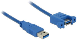 Delock kábel USB 3.0 A-típusú apa > USB 3.0 A-típusú anya rögzítőfejjel 1 m