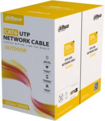 Dahua Cablu retea U/UTP CAT6, Exterior, 305m, negru, cupru, 24 AWG, PoE - Dahua PFM920-6UN-black (PFM920-6UN-black)