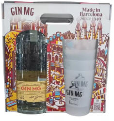 MG Clásica Gin MG Clásica gin Barcelona Gift Pack 0, 7 l 40% + 4 repohár DRS