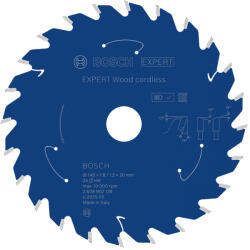 Bosch EXPERT Wood körfűrészlap akkumulátoros körfűrészekhez 140x1, 8/1, 3 10 mm, T24 fog, fához (2608902139)