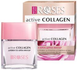 Nature of Agiva Roses, Collagen Active, Aktív kollagén, Nappali gél krém derma filler, Peptid, Rózsavíz, 50 ml (NA990137)