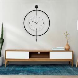 Wallity Dekoratív Fém Falióra Fekete Mclock-00112