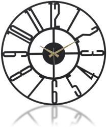 Wallity Decorative Metal Wall Clock Black New Bunella - Black - 1