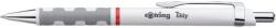 rOtring Pix cu mecanism, Rotring, Tikky III, 0.8 mm, alb, mina albastra (RO033211) - forit