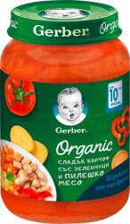 Gerber Organic Био пюре сладък картоф, зеленчуци и пилешко месо, 10+м, 190 g (2444465)