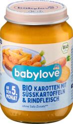 babylove Био пюре с моркови, телешко и сладки картофи, 5+м, 190 g (1602880)