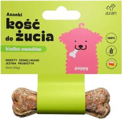 AZANKI Bone with Insects and Probiotic Puppy - Dog Treat - 10 cm