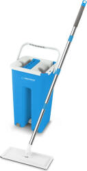Esperanza Set mop cu galeata, Esperanza Squeeze Mop Perfect Clean 96403, microfibra, rotire 360 grade, cuve separate pentru spalare si uscare Albastru (ehs004)
