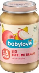 babylove Био плодово пюре ябълка и банан, 5+м, 190 g (1445859)