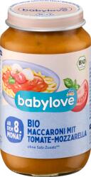 babylove Био бебешко пюре макарони с домати и моцарела, 8+м, 220 g (1602888)