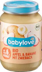 babylove Бебешка каша от ябълки и банани със сухар, 190 g (1602876)