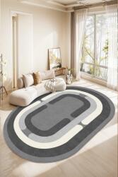 Conceptum Hypnose Carpet (40 x 60) Anthracite Sftkece047-Oval