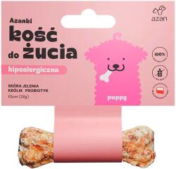 AZANKI Hypoallergenic bone made of deer skin with rabbit and probiotic Puppy - dog treat - 10 cm