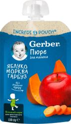 Gerber Пюре с ябълка, морков и тиква, 6м. +, 150 g (3045007)