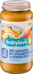 babylove Био пюре от зеленчуци, ориз, сладък картоф и пиле, 12+м, 250 g (1415990)
