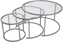 Hanah Home Coffee Table Set Grey Grey-Trs-80-60-42-Nrd-Srk