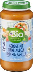 dmBio Био зеленчуково меню с нудели от спелта и моцарела, 12+м, 250 g (1445625)