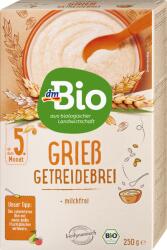 dmBio Био зърнена каша от грис, 5+м, 250 g (1462222)