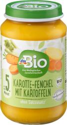 dmBio Био зеленчуково пюре с моркови, картофи и копър, 5+м, 190 g (1445619)
