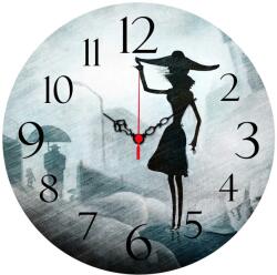 Wallity Decorative MDF Clock Multicolor Ms-41