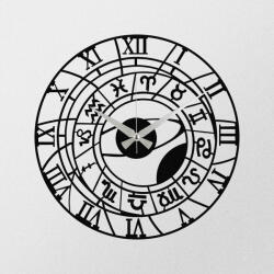 Wallity Dekoratív Fém Falióra Fekete Enzoclock - S025