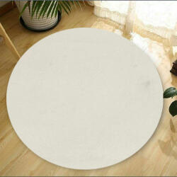 Conceptum Hypnose Carpet (80 cm) White Oval Plush - White