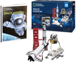 CubicFun Puzzle 3D Cubic Fun cu 80 de piese - Misiunea spatiala Space Mission (DS0971h)