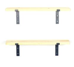 Hanah Home Decorative Wooden Wall Shelf Black Walnut Lam001