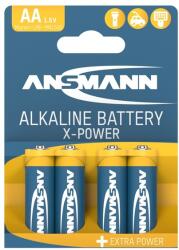 ANSMANN Alkáli Elem, X-Power, Extra hosszú üzemidővel, ceruza, AA, 4 db 5015663 (5015663)