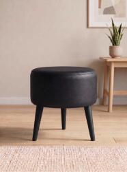 Atelier Del Sofa Fekete Puff Az-Ovl-01-Syh