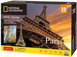 CubicFun Puzzle 3D Cubic Fun din 80 de piese - Turnul Eiffel, Paris (DS0998h)