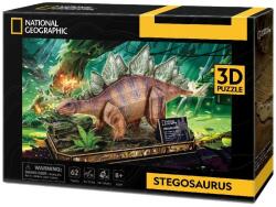 CubicFun Puzzle 3D Cubic Fun din 62 de piese - Stegozaur (DS1054h)