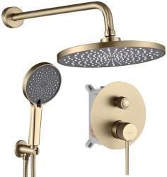 Rea Lungo Stripe set de duș ascuns cu duș de ploaie auriu REA-P9492 (REAP9492)