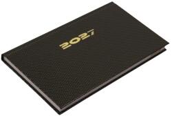 Realsystem Zsebnaptár REALSYSTEM Carbon fekvő fehér lapos bronz 2027 (5711-82) - vectraline