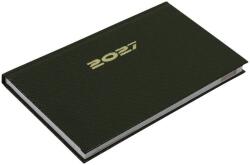 Realsystem Zsebnaptár REALSYSTEM Carbon fekvő fehér lapos zöld 2027 (5711-88) - vectraline