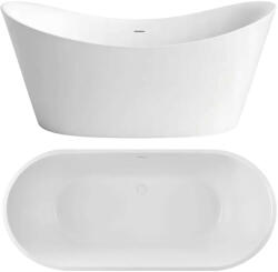 Rea Ferrano cadă freestanding 150x74 cm ovală alb REA-W0099 (REAW0099)