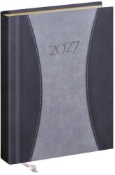 Realsystem Zsebnaptár REALSYSTEM Prémium A B/6 álló heti sárga lapos szürke 2027 (9412-73) - vectraline