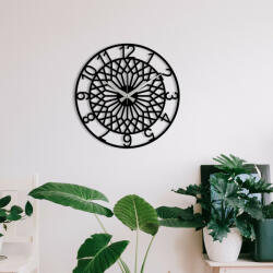 Wallity Dekoratív Fém Falióra Fekete Enzoclock - S009