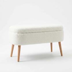  Atelier Del Sofa Pouffe White Oslo Wellsoft - White